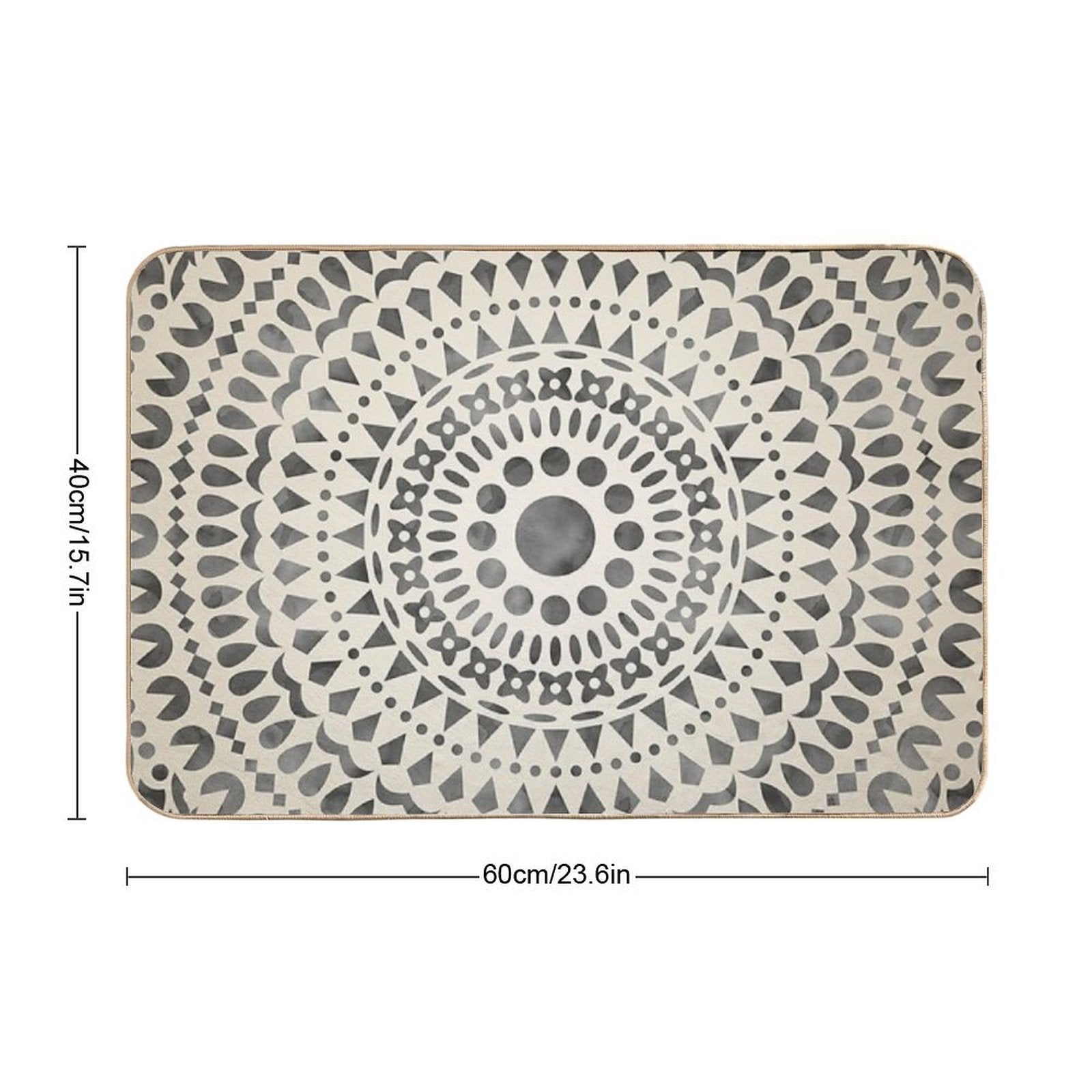 Watercolor Mandala Mandala10w  Multi-Purpose Bath Mat