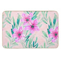 Soft Watercolour Flowers with Foliage  Anti-Trip Bath Mat
