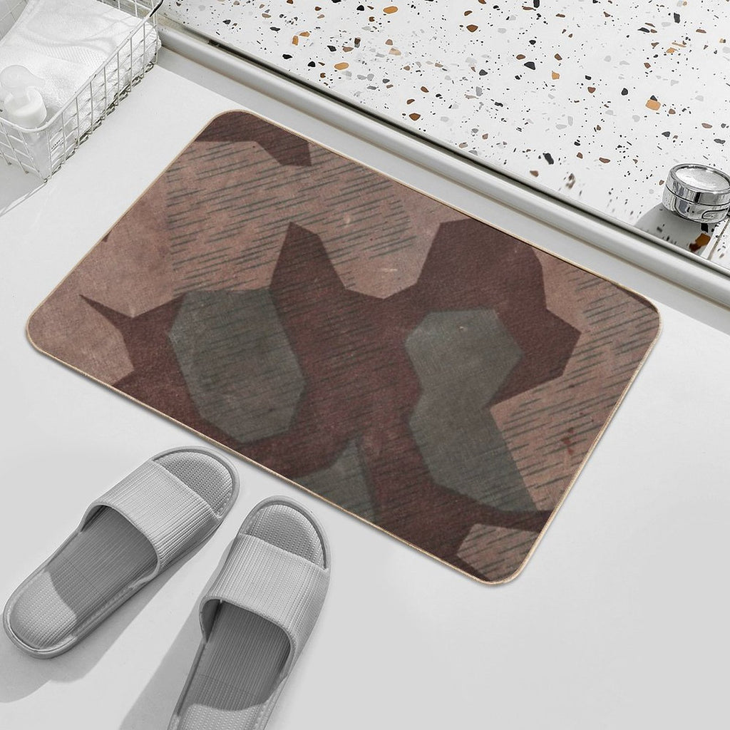 Splintertarn German Ww2 Camouflage (Version 1)  Slip-Resistant Bath Mat