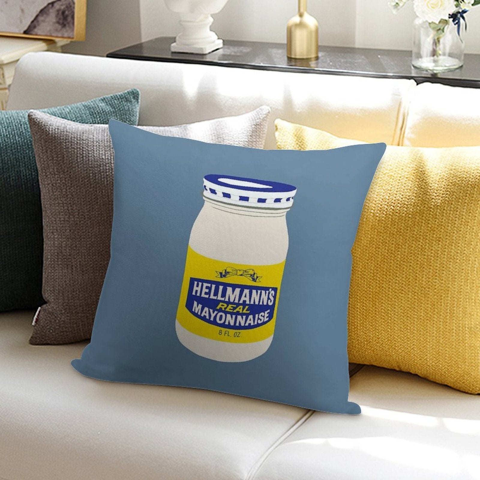 Mayonnaise ! Soft Warmth Comfort Throw Pillow