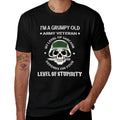 Grumpy Old Army Veteran Funny Veteran T Shirt  Classic T-Shirt