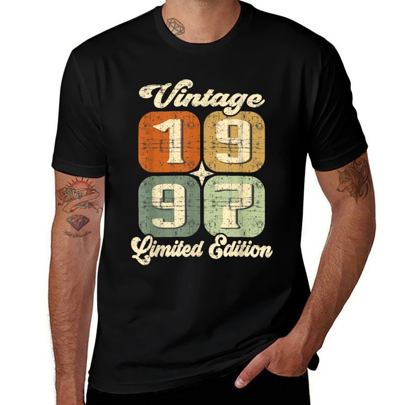 Vintage 25 Years Women Men Birth Year 1997 25th Birthday  Versatile T-Shirt
