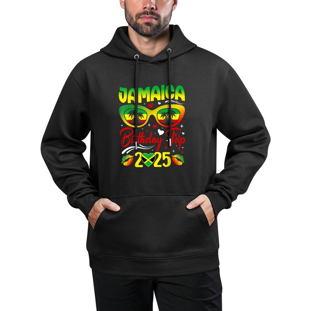 Jamaica Birthday Trip 2025 Funny Family Matching Moisture-Wicking Hoodie
