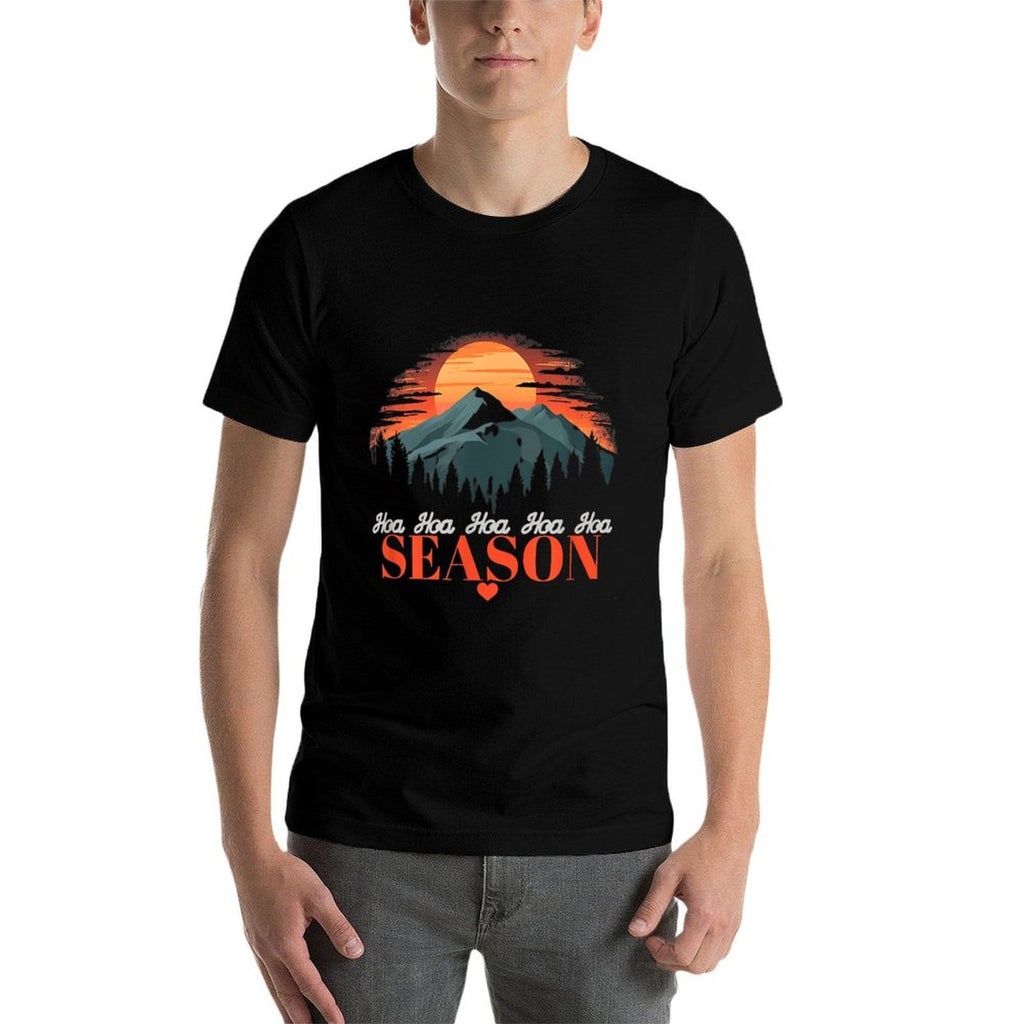 Hoa Hoa Hoa Hoa Hoa Cozy Season Twilight Lover Pine Forest  Trendy Pattern T-Shirt