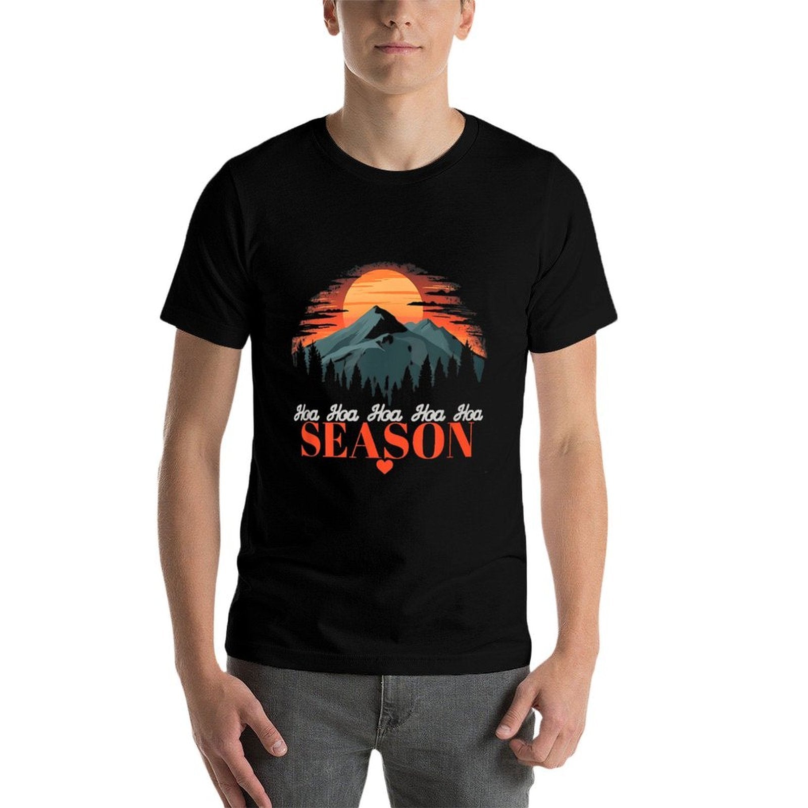 Hoa Hoa Hoa Hoa Hoa Cozy Season Twilight Lover Pine Forest  Trendy Pattern T-Shirt