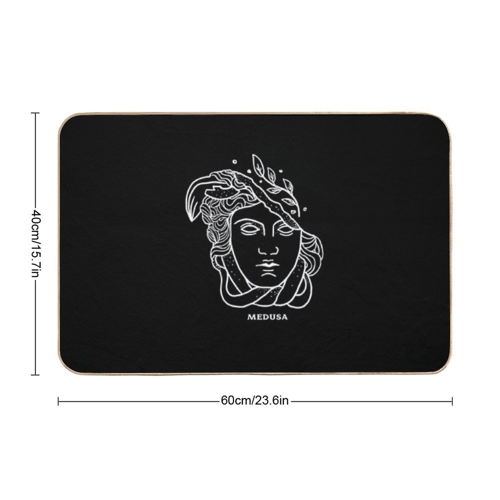 Head of Medusa Greek Mythology Durable Bath Mat