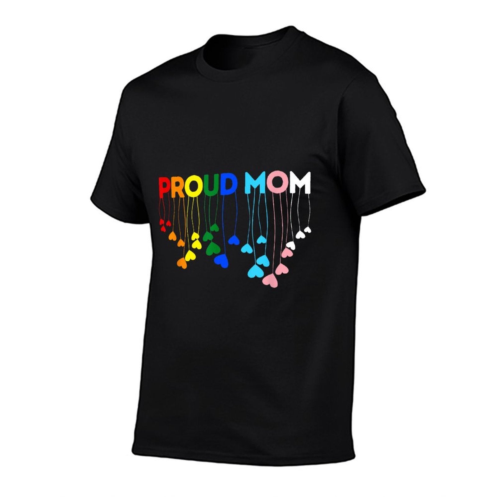 Proud Ally LGBTQ Transgender Proud Mom  Proud Trans Mom  Tagless Design T-Shirt