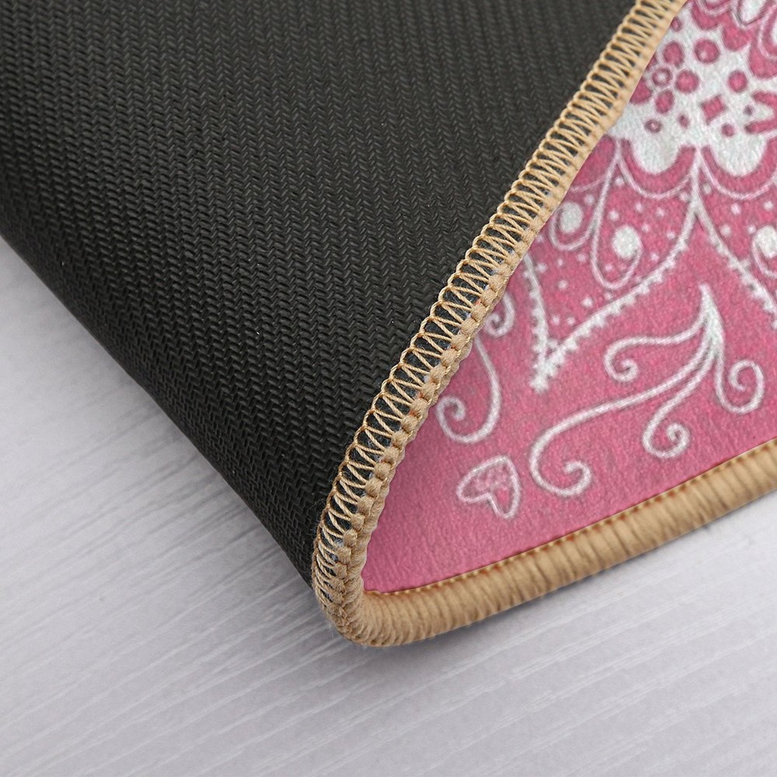 Mandala Hot Pink  Odorless Bath Mat