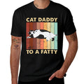 Kitty Lover Cat Gifts For Cat Lover Retro Fat Chonk Dad Funny Cat Daddy To A Fatty, Small Comfortable T-Shirt