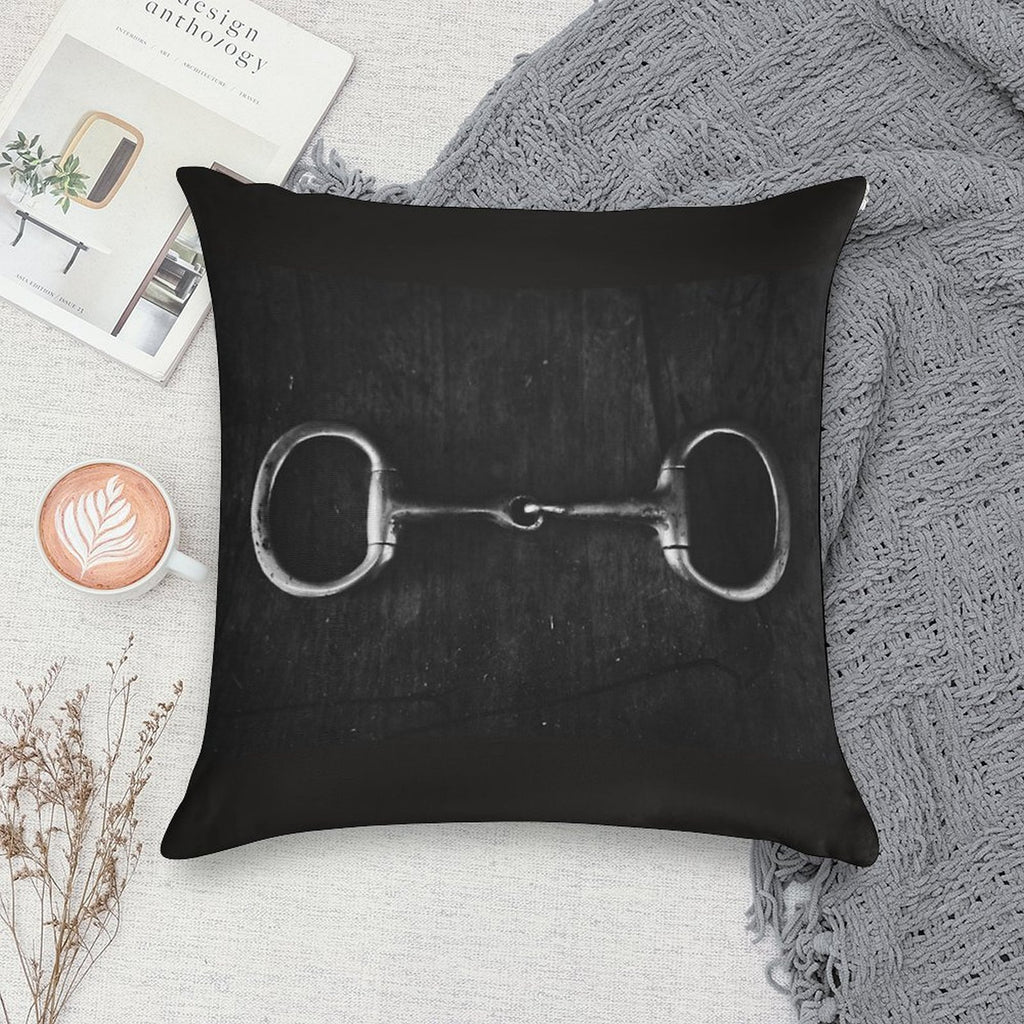 Snaffle Soft Skin-Friendly Throw Pillow