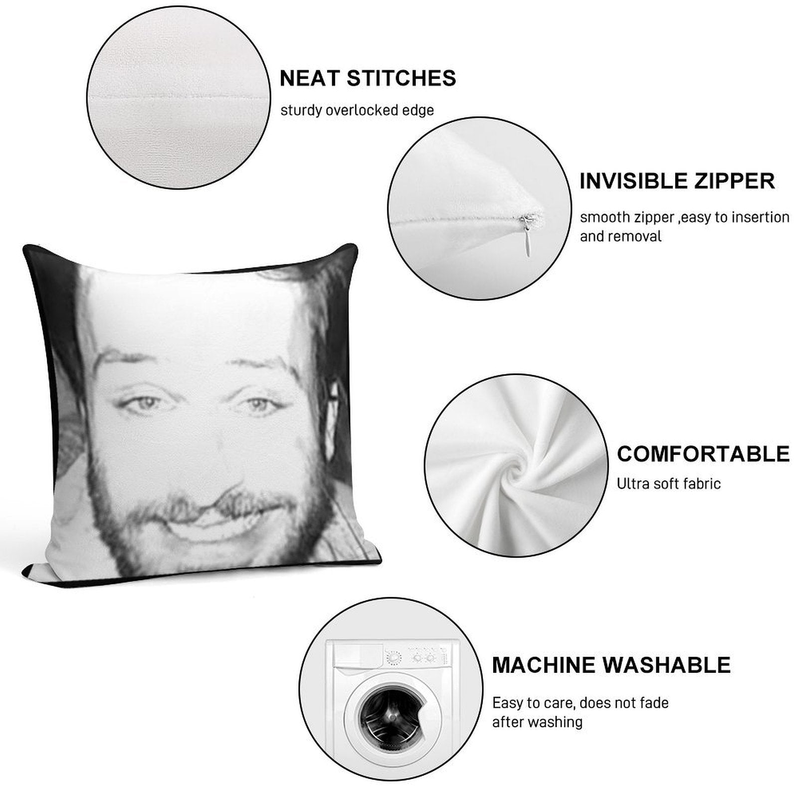Always Sunny in Philidelphia Charlie Dating Picture Soft Multiple Sizes Throw Pillow