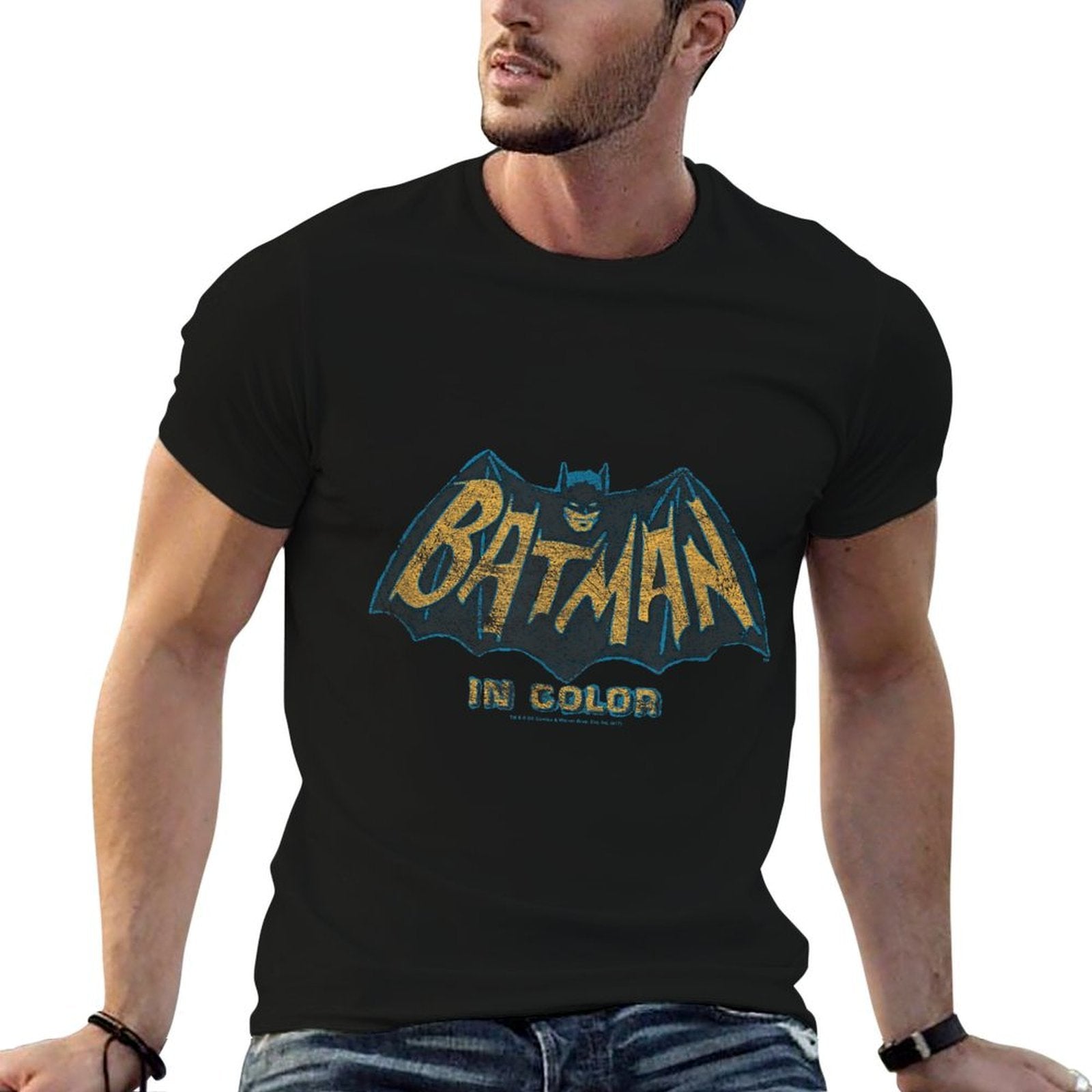 Batman Classic TV Series In Color  Trendy Pattern T-Shirt