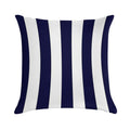 Classic Navy Blue And White Stripes Soft Style Accent Throw Pillow