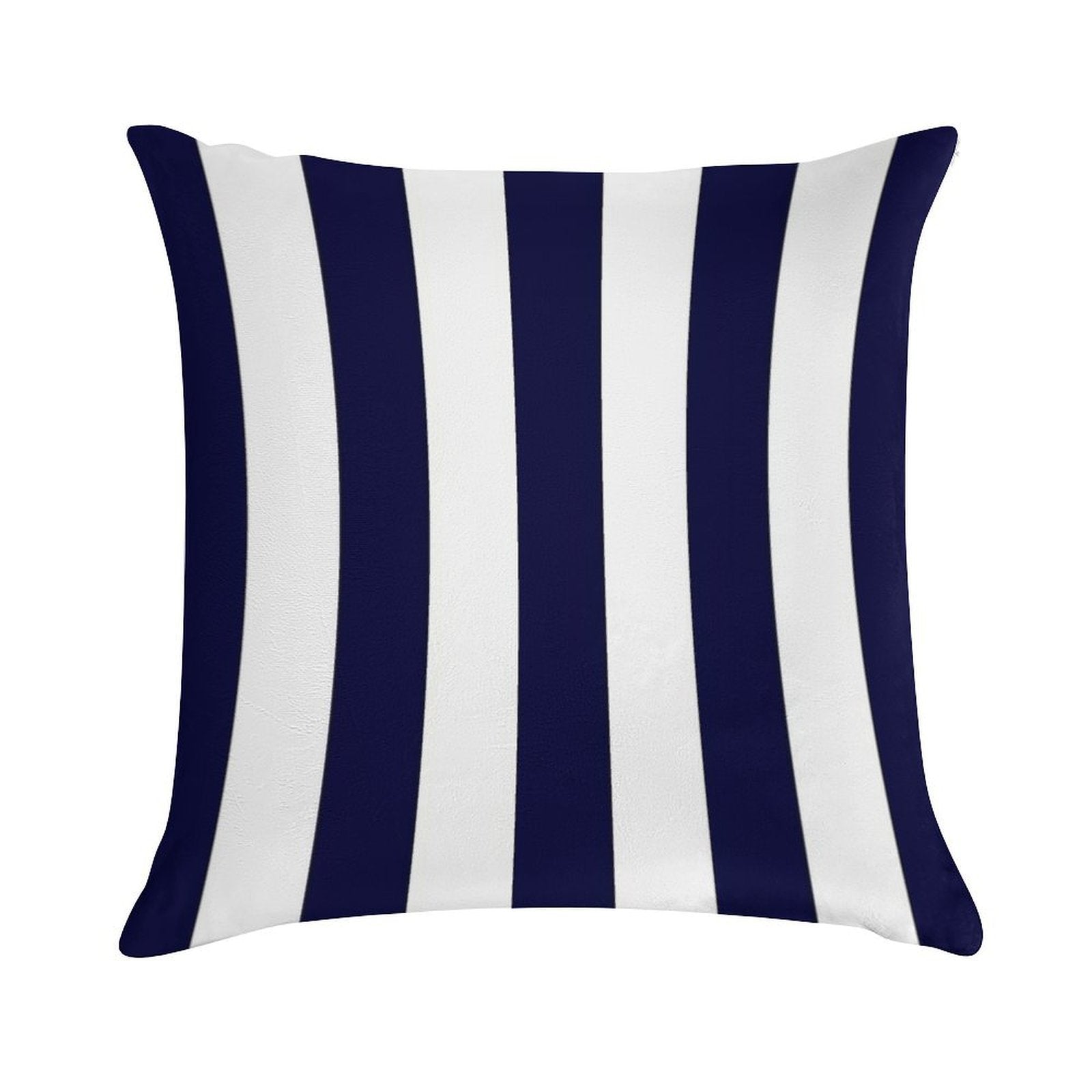 Classic Navy Blue And White Stripes Soft Style Accent Throw Pillow