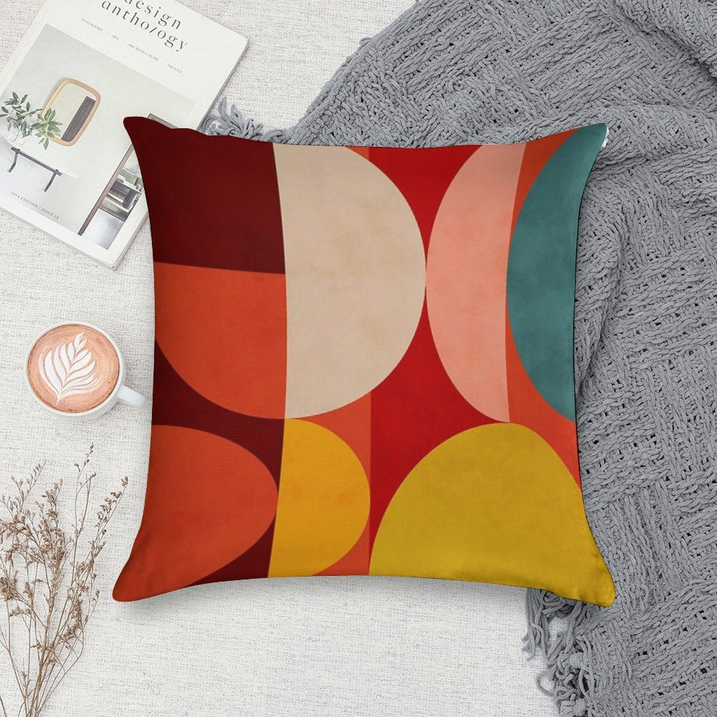 Mid Century 1 Soft Shrink-Resistant Throw Pillow