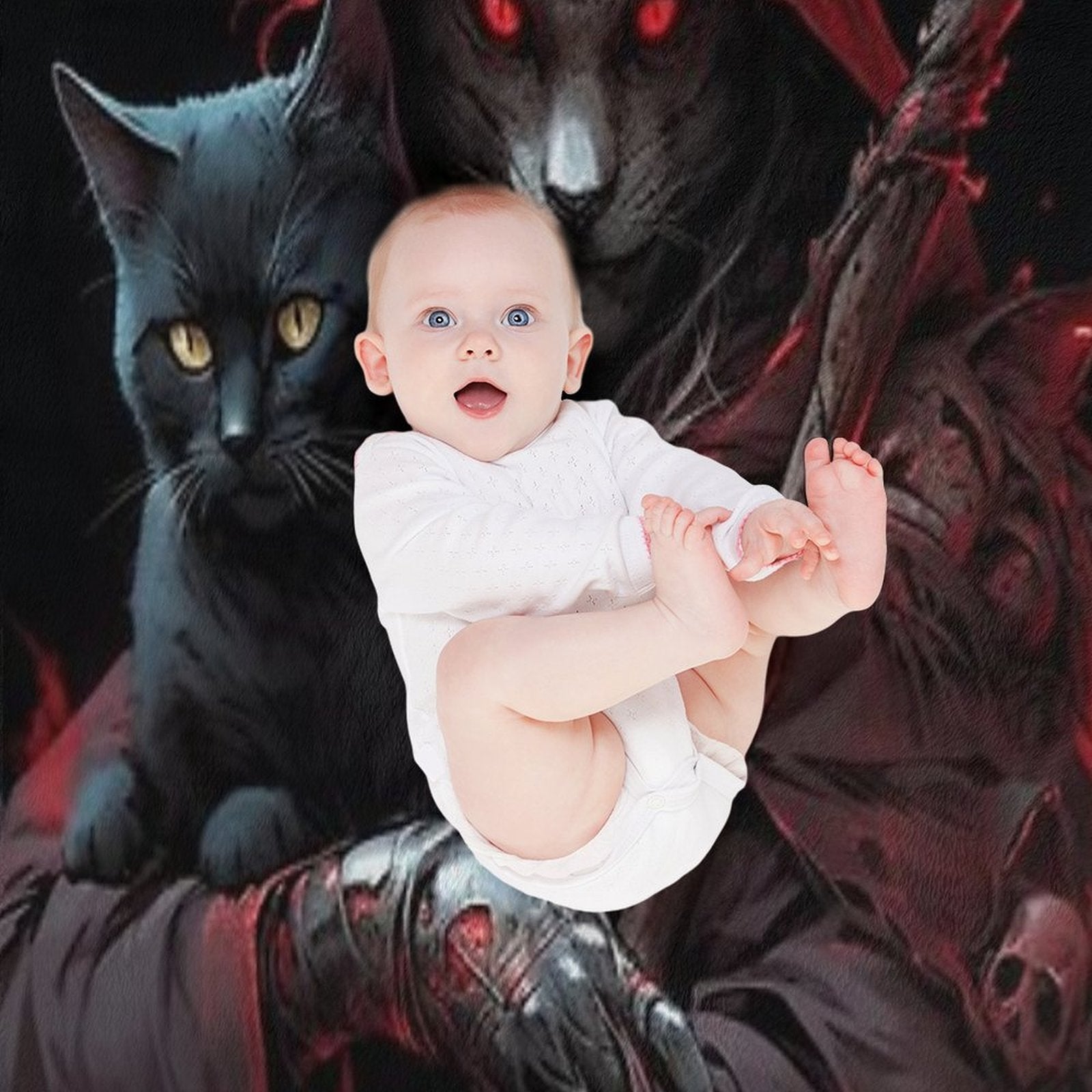 Grim Reaper All-season Throw Blanket