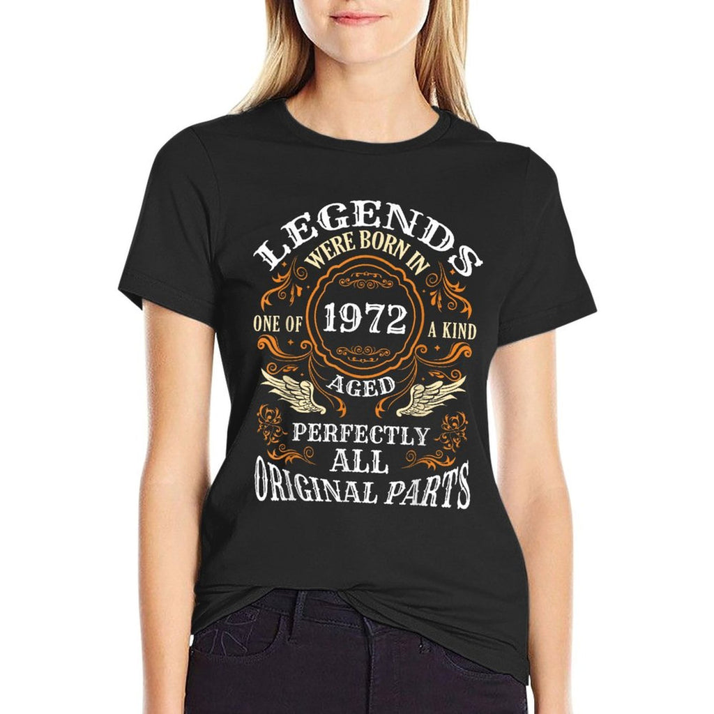 Legends Born in 1972 - 51 Years Old 50th Birthday Men  Stretchy T-Shirt