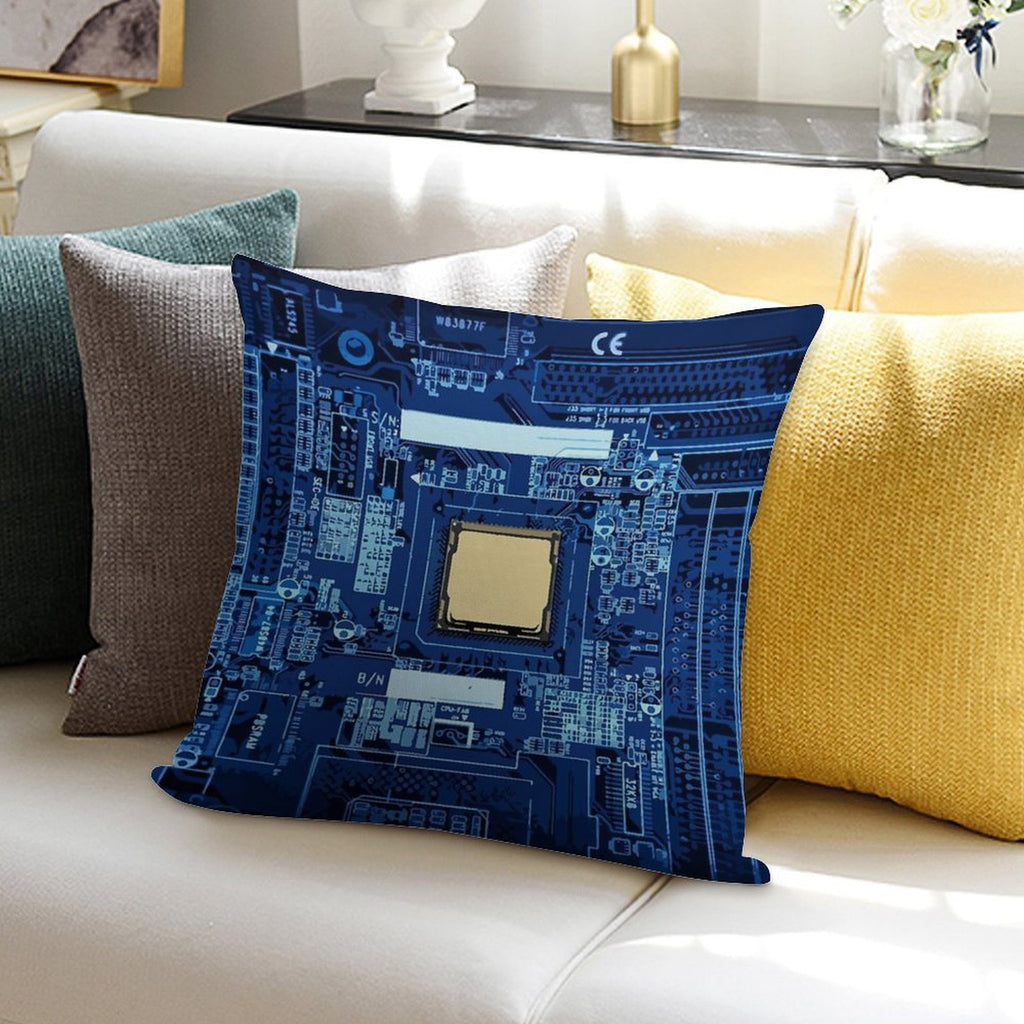 Motherboard CPU Soft Anti-Pilling Throw Pillow