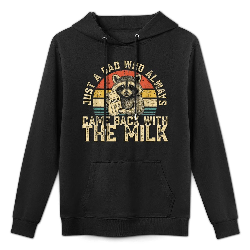 Graphics Men, Racoon Just A Dad Who Always Came Back Relaxed Fit Hoodie
