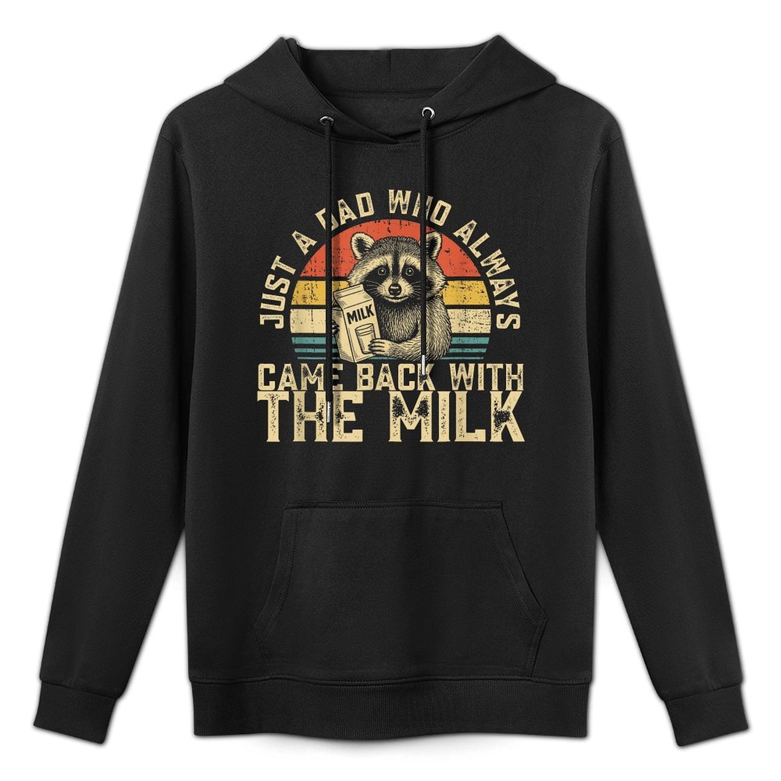 Graphics Men, Racoon Just A Dad Who Always Came Back Relaxed Fit Hoodie