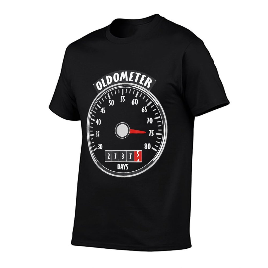 Oldometer 75 Years Old 75th Birthday  Wrinkle-resistant T-Shirt