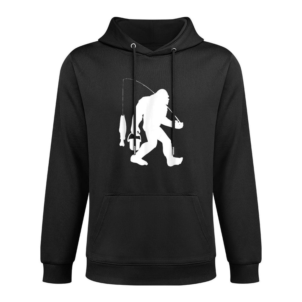 Bigfoot Fishing Funny Sasquatch And Fish All-Day Comfort Hoodie