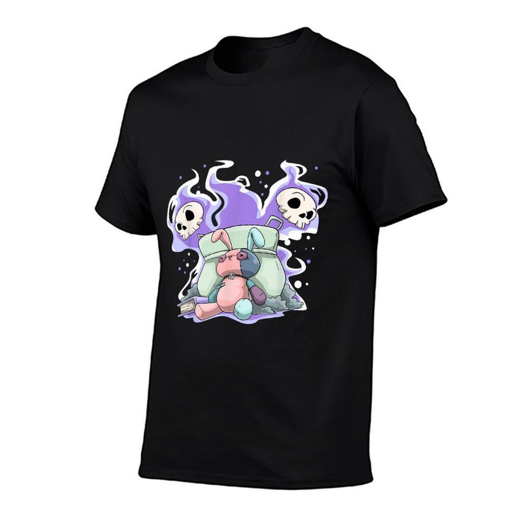 Pastel Goth Bunny Skull Kawaii  Stretchy T-Shirt