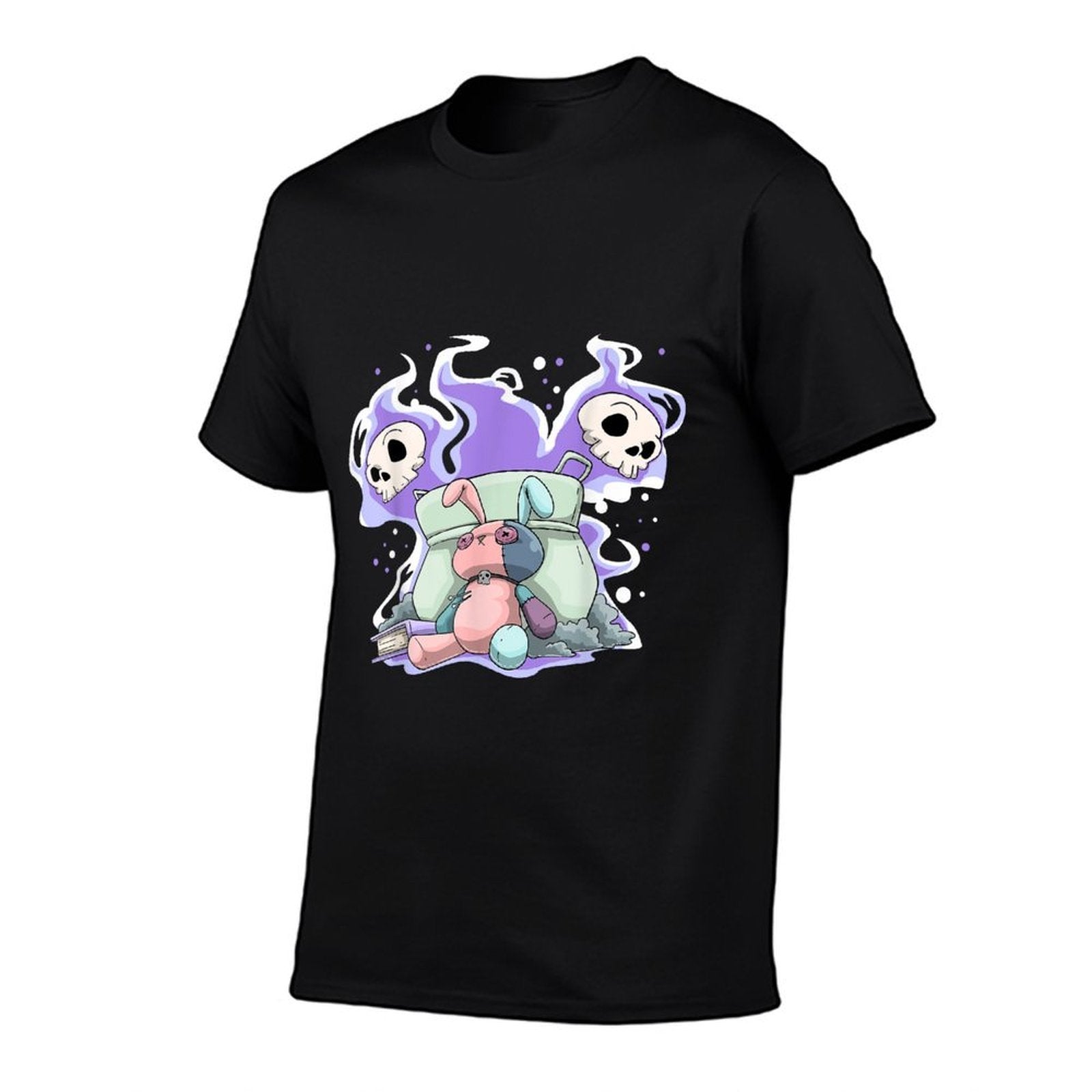 Pastel Goth Bunny Skull Kawaii  Stretchy T-Shirt