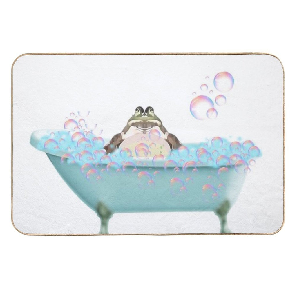 Toad Taking A Bath  Pet-Safe Bath Mat