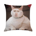 Nicolas Cage Photoshop Cat Soft Anti-Pilling Throw Pillow