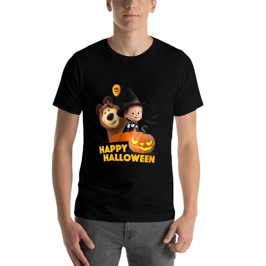 Masha And The Bear. Masha's Twilight Pumpkin Play  Graphic-printed T-Shirt