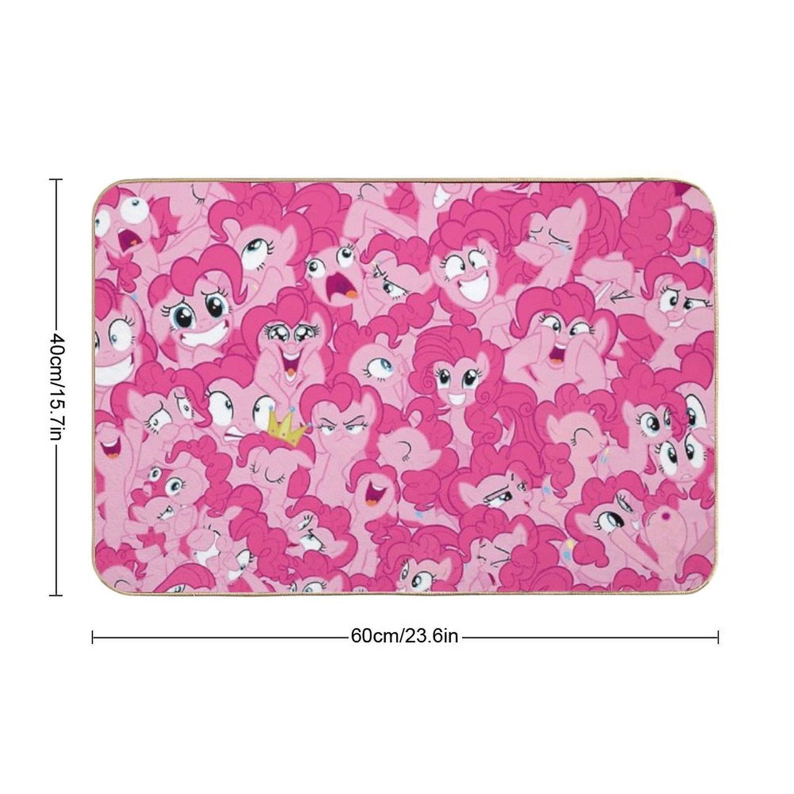 Pinkie Pie Mess  Slip-Resistant Bath Mat