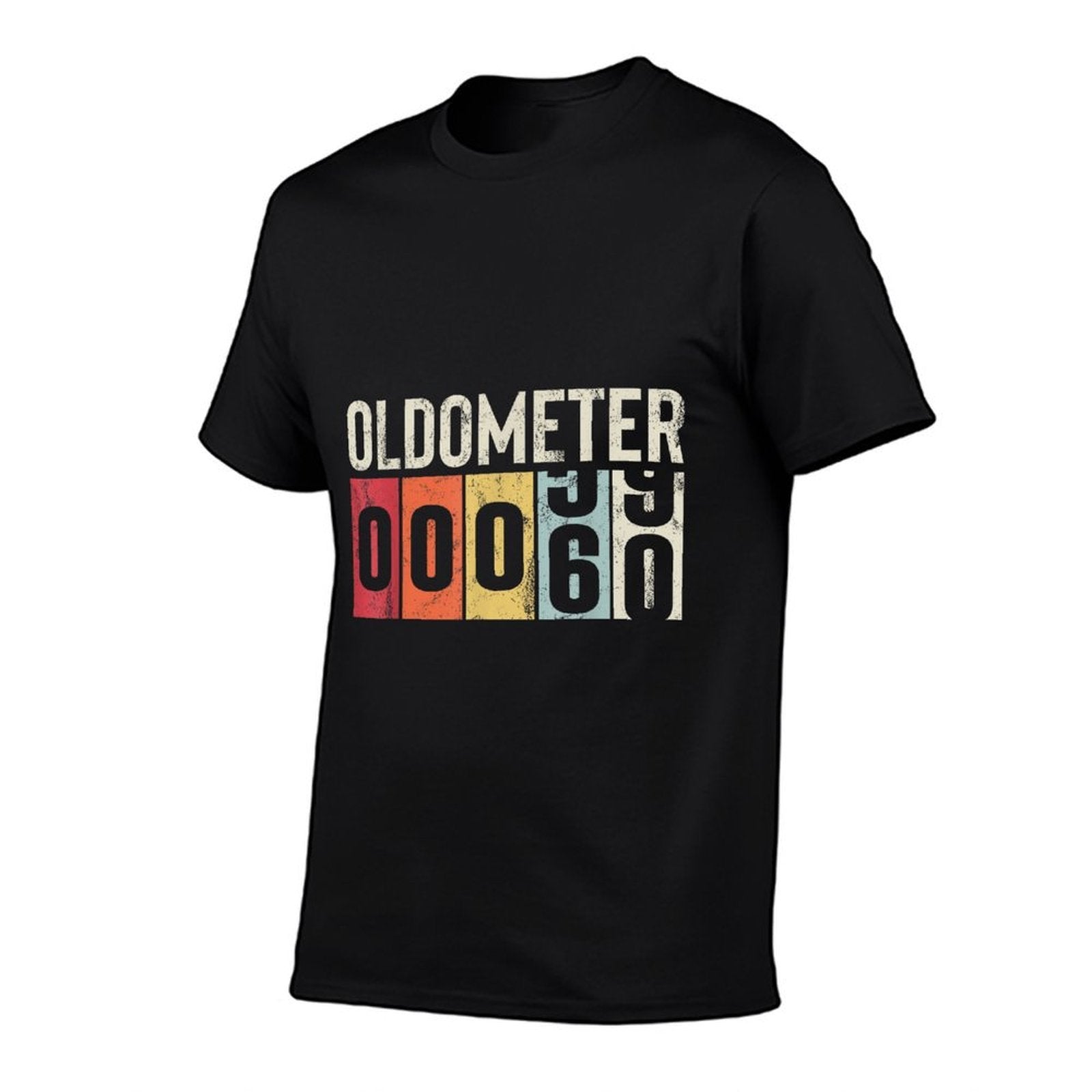 Funny 60 Years Old Oldometer Vintage 60th Birthday Odometer  High-quality Stitching T-Shirt