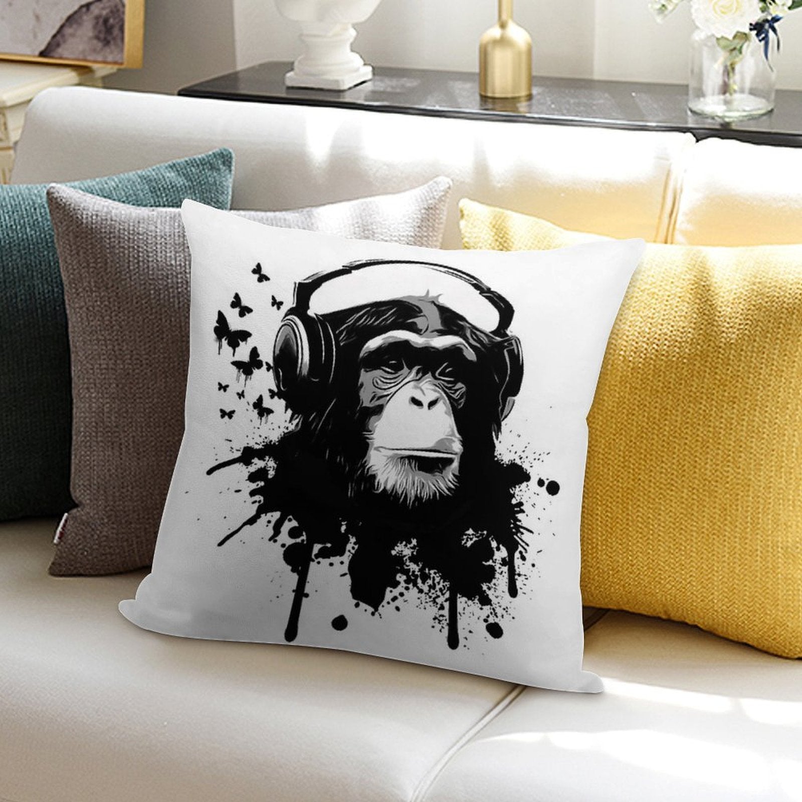 Monkey Business Soft Warmth Comfort Throw Pillow