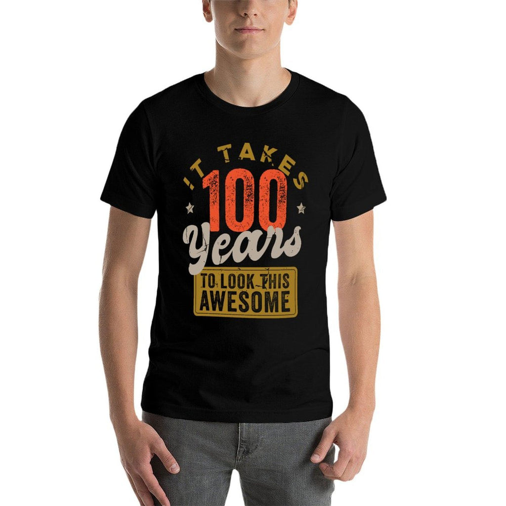 Awesome 100 Year Old - Vintage 100th Birthday  Trendy Pattern T-Shirt