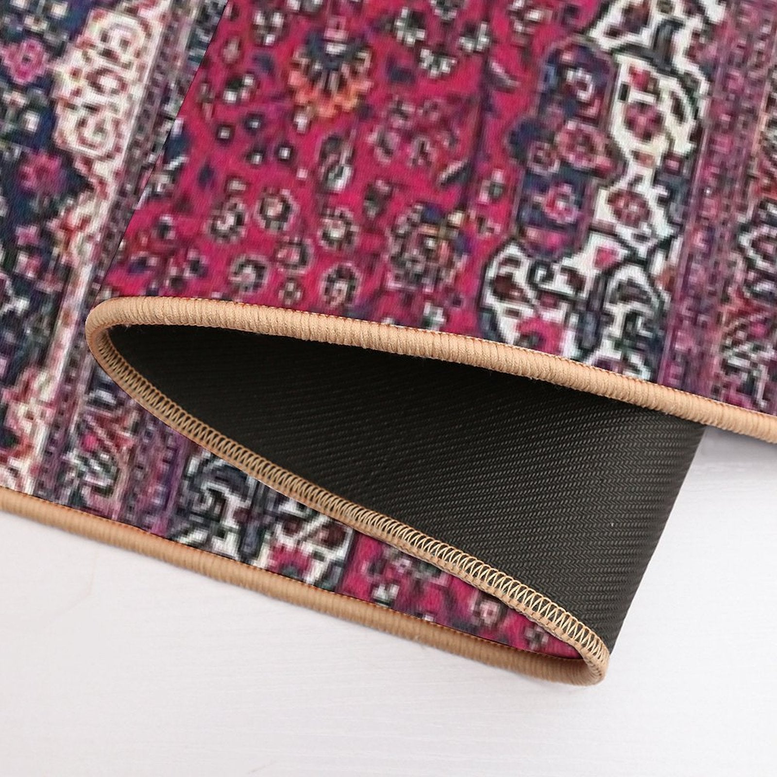 Saber Meshed Persian Carpet Print  Long-Lasting Bath Mat