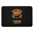 Happiness Is Camping With My Lab Labrador Durable Bath Mat