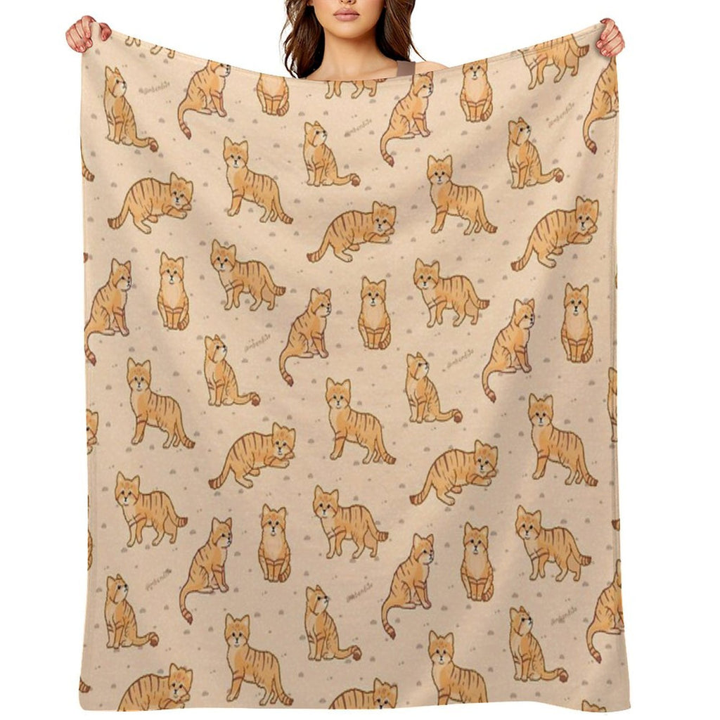 Sand Cats Travel-friendly Throw Blanket