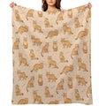 Sand Cats Travel-friendly Throw Blanket