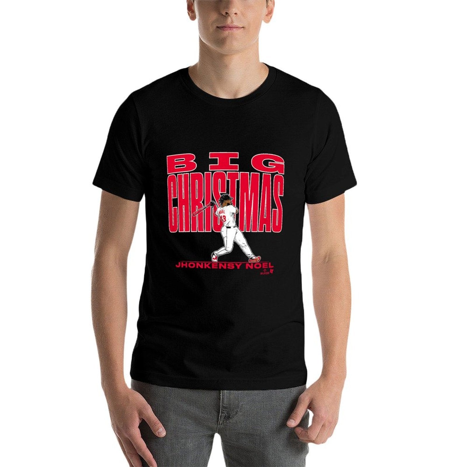 Jhonkensy Noel Big Christmas - Cleveland Baseball  Rolled Sleeves T-Shirt
