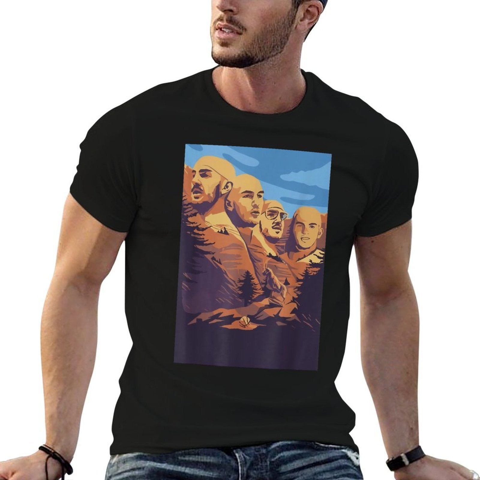 Alex Face Caruso Mount Rushmore Funny Meme Basketball  Polyester Blend T-Shirt