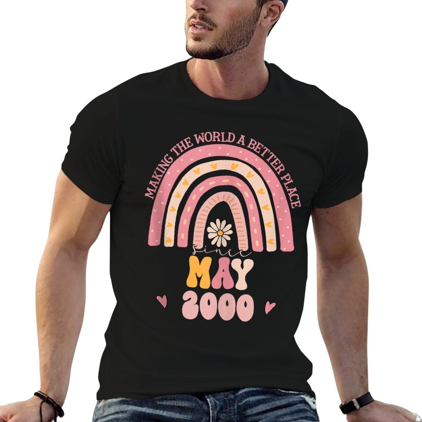 Turning 25 Retro May 2000 25th Birthday for Women Comfortable T-Shirt
