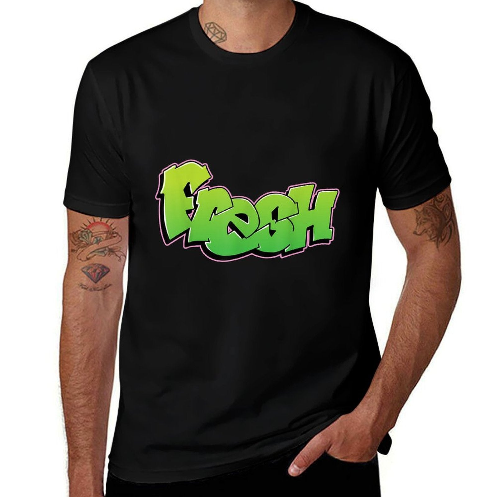 Fresh Graffiti Style Graphic  Affordable Price T-Shirt
