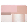 Sol Graphic Abstract Geometric Print in Pink  Absorbent Bath Mat