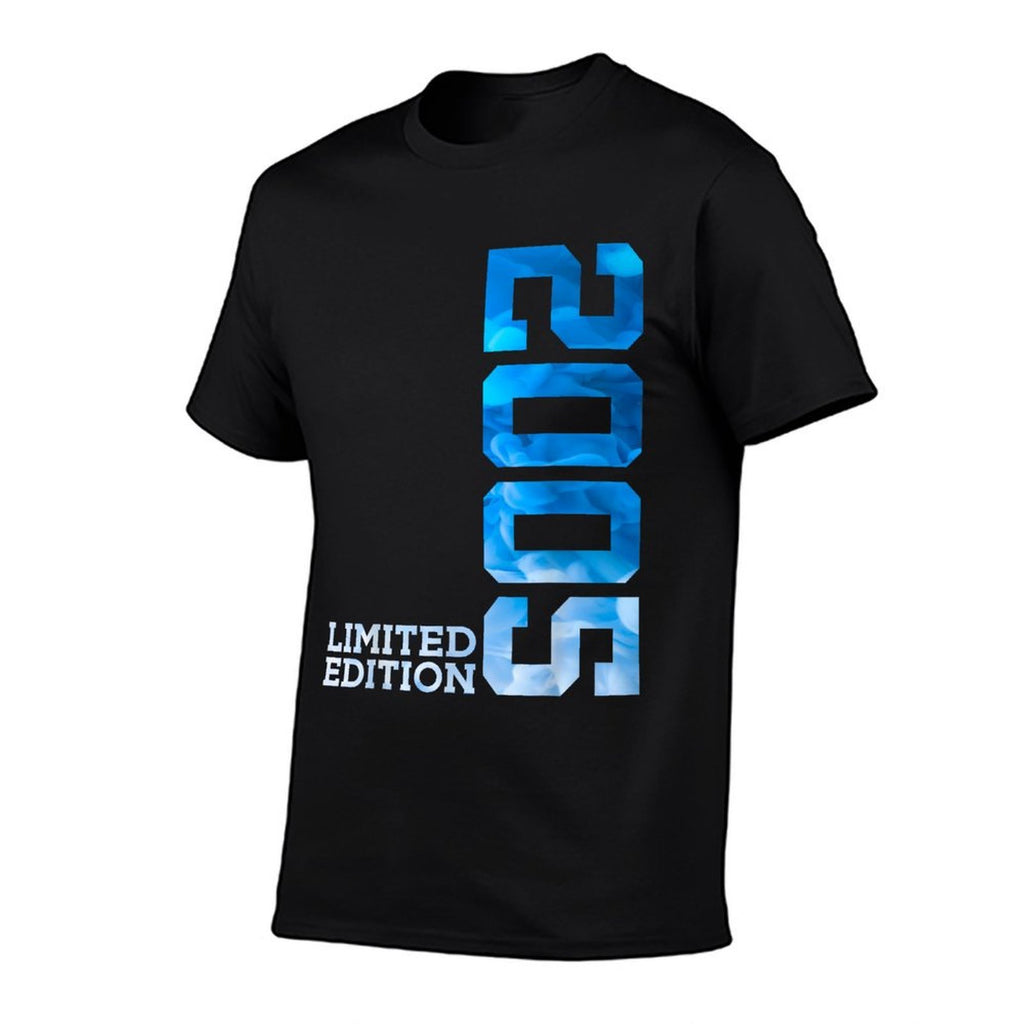 JAHRGANG 2005 OUTFIT 20 YEARS 20TH BIRTHDAY LIMITED EDITION Black Unisex-Adults Casual Modern Letter Print Small  Graphic-printed T-Shirt