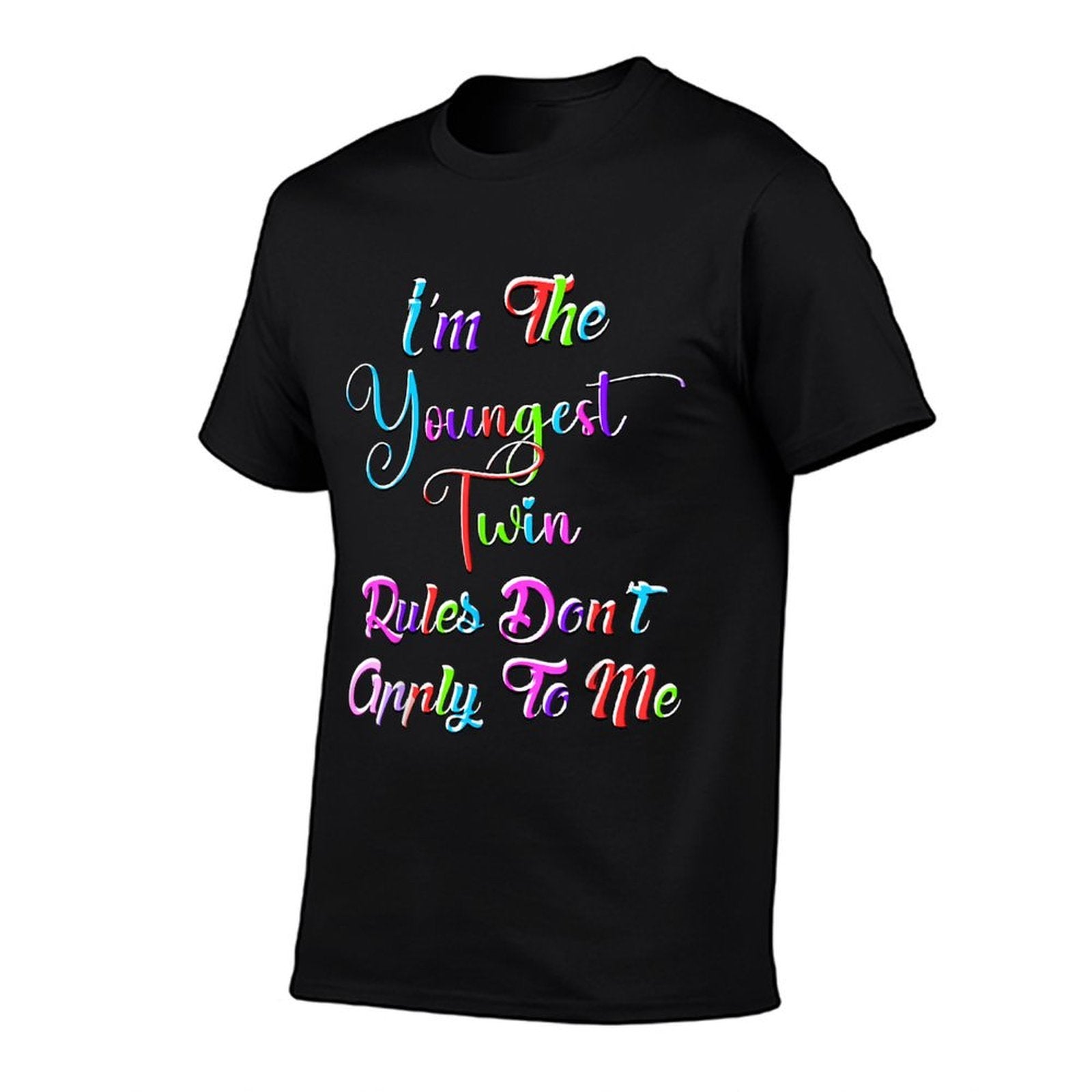 Youngest Twin Birthday Sibling Funny Twins Matching  Soft T-Shirt