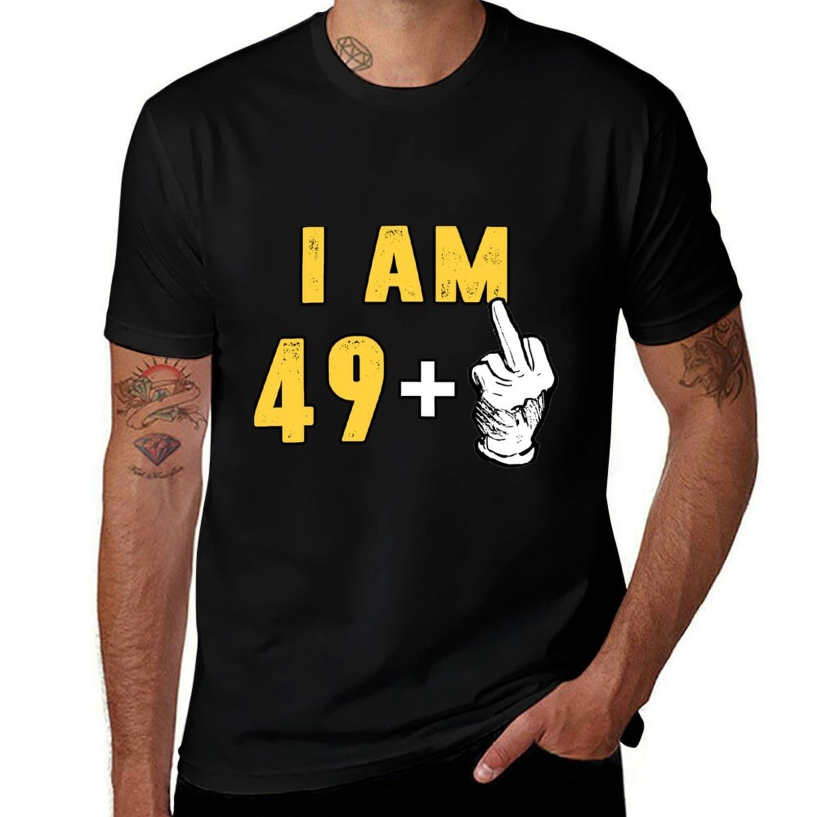 50th Birthday Gag Gift Funny 49 + 1 Sweatshirt  Fade-proof Color T-Shirt