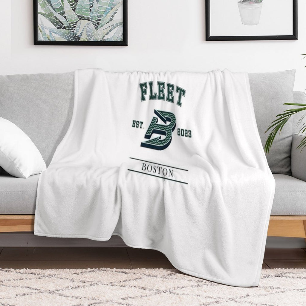 Boston Fleet PWHL Vintage Logo Comfort Throw Blanket