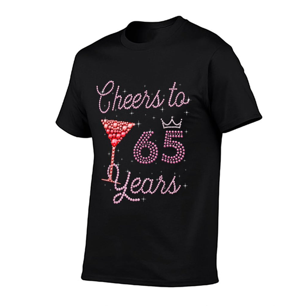 Cheers To 65 Years 65th Birthday 65 Years Old Bday  Moisture-wicking T-Shirt