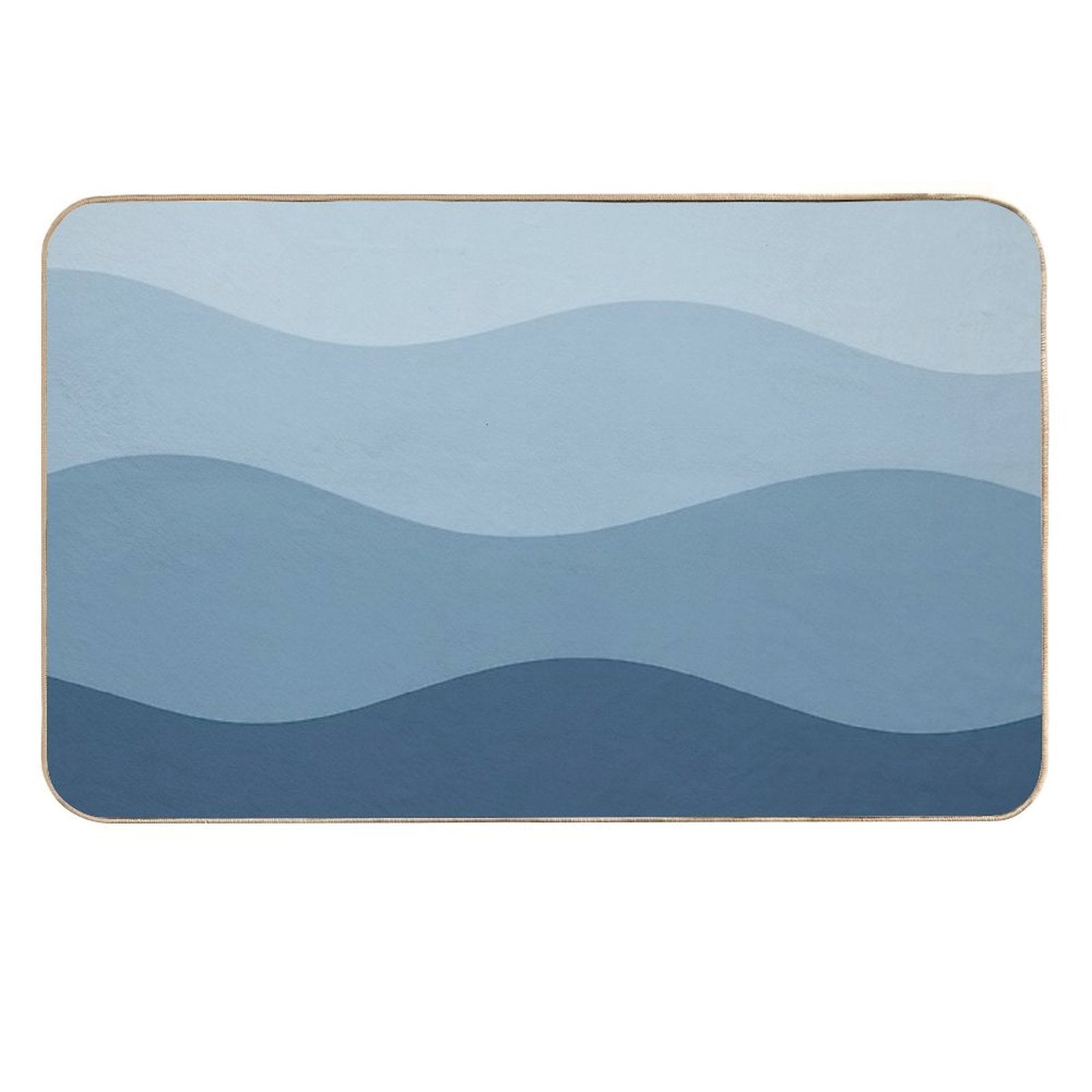 Blue Waves  Repositionable Bath Mat